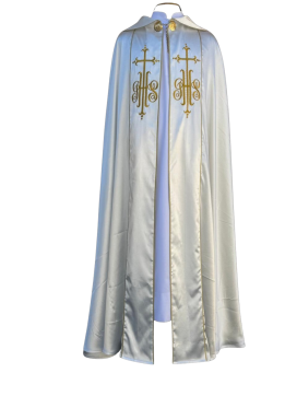 Capa de asperge cor branca JHS com cruz