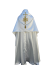 Capa de asperge cor branca JHS com cruz